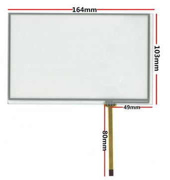 AT070TN90 92/AT070TN83V.1 7.1 inch New 164*103mm Resistance Handwriting Screen Touch Screen Digitizer Panel